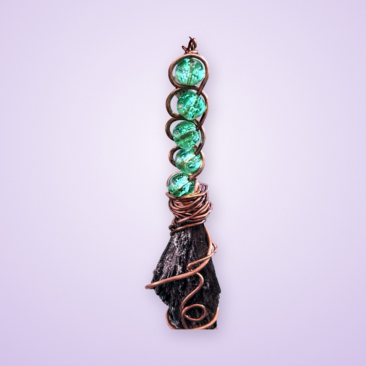 Kyanite Broom Pendant